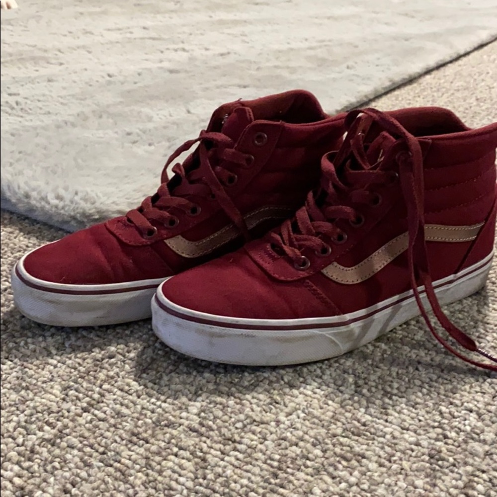 High top maroon vans